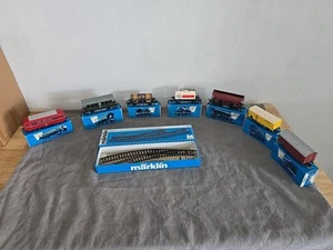 Marklin Ho Lot of 8 Cars, 4000, 4018, 4510, 4501, 4631, 4505, 4508, 5140 Turnout - Picture 1 of 14