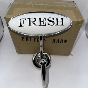 POTTERY BARN “FRESH” BATHROOM TOWEL/ROBE HOOK Discontinued HTF - Picture 1 of 8