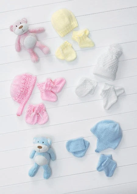 8615 Stylecraft DK Hats, Mittens & Booties Knitting Pattern knit paper hard copy - Image 1 of 1
