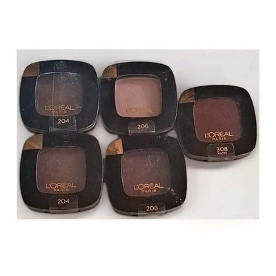 L'Oreal Colour Riche Eyeshadow 5 Piece Lot: (2) #204, #206, #208, #308 UNOPENED  - Image 1 of 4