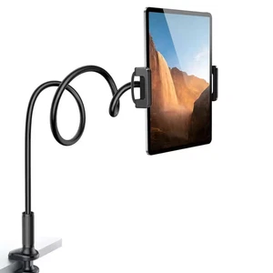 Gooseneck Tablet Mount Holder Flexible Arm Clamp for Bed Compatible with 4.7-11 - Picture 1 of 12