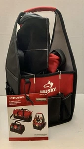 Husky 3 Bag Combo 8" & 12" Tool Bags 20" Duffle Red and Black Canvas NWT - Picture 1 of 13