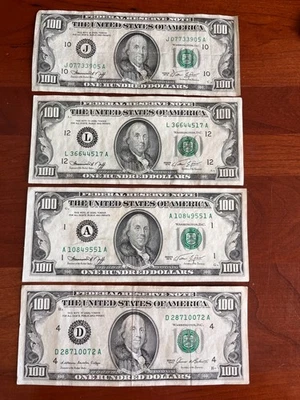 ESTATE SALE VF XF Light Circ Small Head Vintage Old $100 Dollar Bill Series 1974 - Image 1 of 2