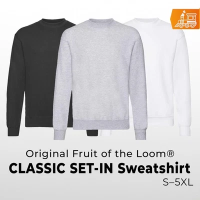 Fruit of the Loom Herren Sweatshirt CLASSIC SET-IN Pullover Unisex Basic bis 5XL - Bild 1 von 4