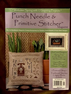 2017-Spring Issue Punch Needle & Primitive Stitcher Magazine17 Inspiring Project - Image 1 of 4