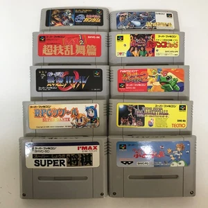 Super Famicom NTSC J x 10 Cartridge bundle mixed lot RPG Platformer Sport - BC - Picture 1 of 21