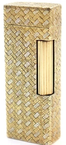 Dunhill Rollagas Feuerzeug Gold Silber Outer Jacket 18K ohne Box - Bild 1 von 6