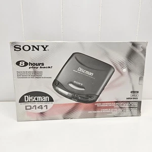 VTG Sony Discman D-141 Black Mega Bass Portable Compact CD Player TESTED! - Picture 1 of 16