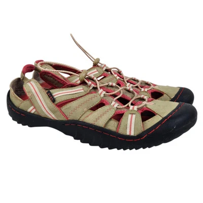 Zapatos de senderismo Jeep Adventure J-41 para mujer 8,5 cordón elástico rosa tostado cuero vegano Foto 1 de 4