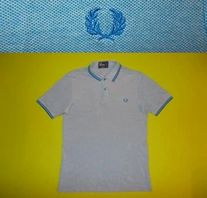 Poloshirt FRED PERRY (S) 100% BAUMWOLLE TOP!!! Slim Fit Blau - Bild 1 von 6