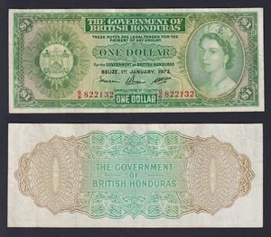 Banknote Honduras British 1 dollar 1973 P.-28c BB/VF - Picture 1 of 1