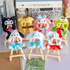 Sanrio 10CM Doll Clothing Hello Kitty Cinnamoroll Pochacco Kuromi Plush Cape - Picture 1 of 18