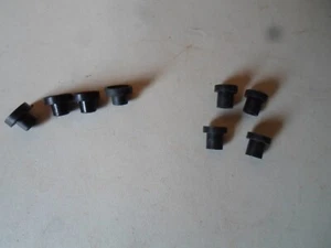 Pack of 4 Rubber or Plastic Black Protective Sleeves for Mirror Screws - Picture 1 of 7