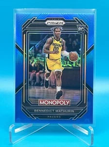 2022 Panini Monopoly Prizm Bennedict Mathurin RC Boardwalk Blue /15 #36 🔥🔥🔥 - Picture 1 of 3