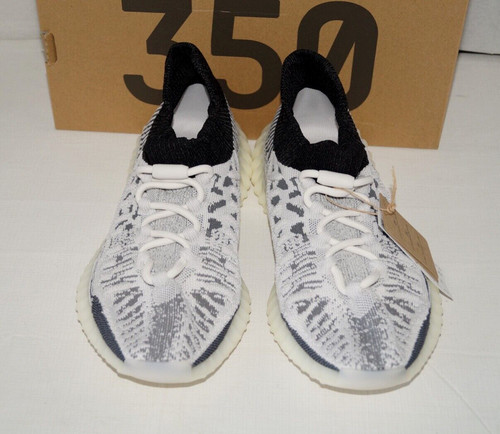 Scarpe da uomo nuove con scatola autentiche ADIDAS YEEZY BOOST 350V2 CMPCT bianche nere 8 M unisex