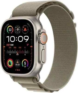 Apple Watch Ultra 2 49mm tytanowa obudowa z pętlą alpejską - oliwkowa, duża (GPS + cellul - Zdjęcie 1 z 3