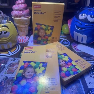 Staples Photo Plus 4x6 Glossy Photo Paper 60 sheets each (total 180) - Picture 1 of 2