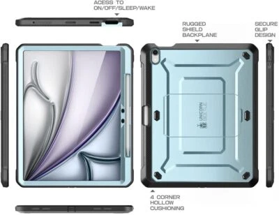 SUPCASE For Apple iPad Air 13" 2024 Multi-Layered Case +Screen Shockproof Cover - Image 1 of 4
