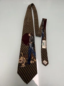 Norman Rockwell 1994 Ganzseidenkrawatte Mann und sein Hund Krawatte Samstag Abend Post - Bild 1 von 5