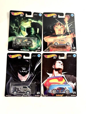 Hot Wheels 50ª Edición Limitada 2018 DC Comics Mix Lote de 4 Foto 1 de 4