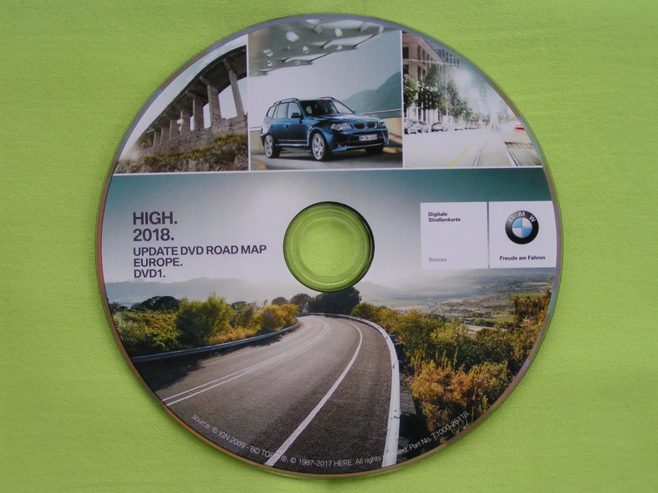 DVD NAVIGATION DEUTSCHLAND + EU 2018 BMW ROAD MAP HIGH E39 E46 E52 E53 E83 E86 - Bild 1 von 2
