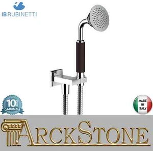 IB Rubinetti SHOWER&CO Duplex Presa Quadra Doccetta Tonda Monogetto Ottone Cromo - Foto 1 di 3