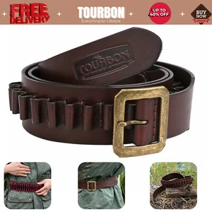 Tourbon 0,44/,45 Patronen Gürtel Gewehr Munition Holster Revolver Tragen Lederschlinge - Bild 1 von 24