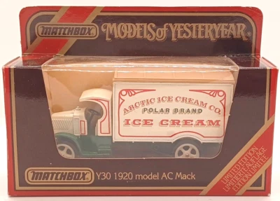 1920 MODEL AC MACK ICE CREAM  MATCHBOX MODELS OF YESTERYEAR Y30 MACAU OVP BOX - Bild 1 von 4