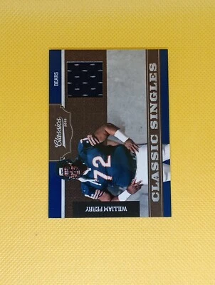 2010 WILLIAM REFRIGERATOR PERRY DONRUSS CLASSIC RELIC JERSEY CARD /175 BEARS - Image 1 of 2
