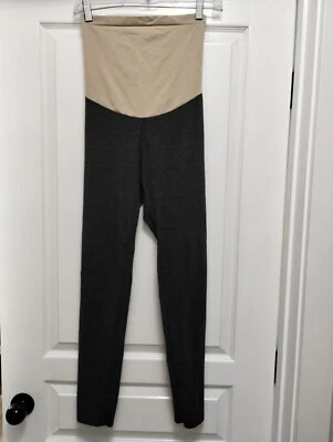 Motherhood Maternity Yoga Leggings Gray Size Medium over the bump - Image 1 of 4