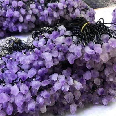 10X Natural Gemstone Necklace Chakra Pendant Energy Healing Crystal Jewelry - Image 1 of 4