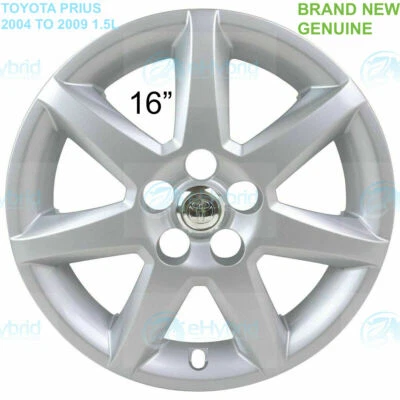 GENUINE TOYOTA PRIUS WHEEL TRIM 16" Silver 7 Spoke x1 2004- 2009 OEM 42602-47040 - Image 1 of 2