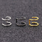 Stainless Steel Non-piercing Fake Nose Ring Clip on Cartilage Earring Ear Clips