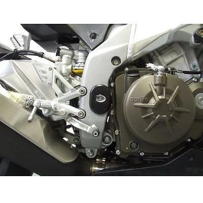 Enchufes de marco R&G negros (LHS + RHS) Aprilia RSV4-R 2009 - 2014 Foto 1 de 2
