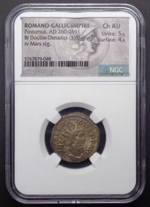 (262-3 AD) Romano-Gallic Empire - BI Antoninianus of Postumus, NGC Ch AU. - Picture 1 of 4