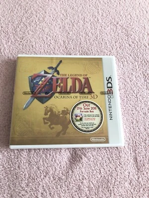 The Legend Of Zelda Ocarina Of Time 3D Pre Order Pre Sale Box New Sealed Rare - Image 1 of 4