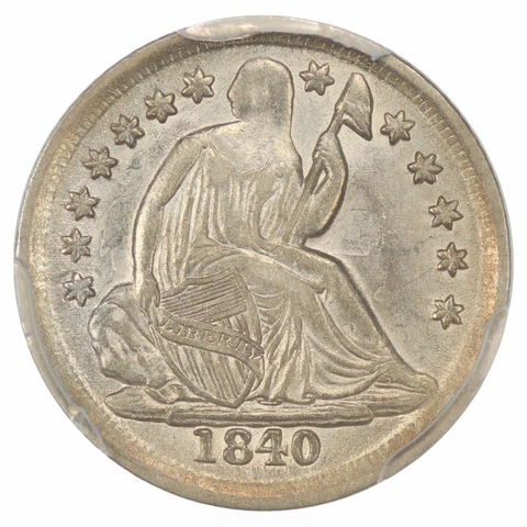 1840-O ND H10C PCGS AU58 Seated Liberty Half Dime 089045 Cover