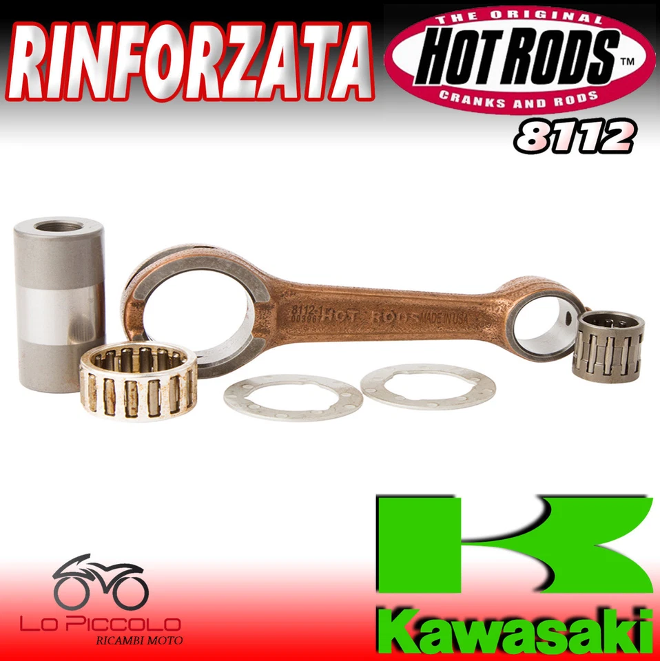 8112 BIELLA ALBERO MOTORE HOT RODS KAWASAKI KX 80 1982 1983 1984 1985 1986 1987 Foto 1 de 1