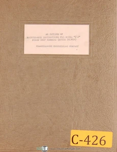 Chambersberg J-2, Board Drop Hammer (Motor Driven) Outline of Maintenance Manual - Picture 1 of 3