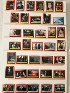 Star Wars ROTJ 1983 Topps RED SERIES 1 COMPLETE SET 132 Cards 33 Sticker Jedi  - Bild 1 von 15