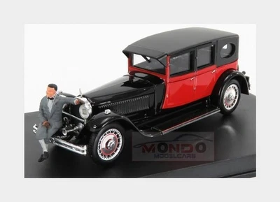 1:43 Rio Bugatti Type 41 Royale With Mr Bugatti Figure 1927 Black Red RIO4645P M - Image 1 of 2