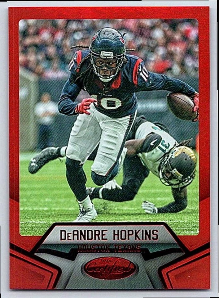 2016 Panini Certified Mirror Red  DeAndre Hopkins 64 68/99 - Image 1 of 2