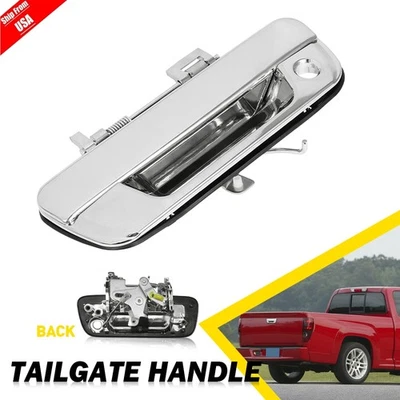 Tailgate Handle Chrome w/Lock Hole For Chevrolet Colorado GMC Canyon 2004-2012 - Image 1 of 4