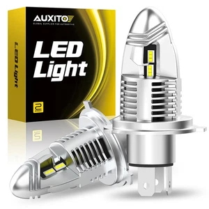 2X AUXITO H4 9003 LED Fanless Headlight Low High Conversion 40000LM Bulbs Q10 US - Picture 1 of 14