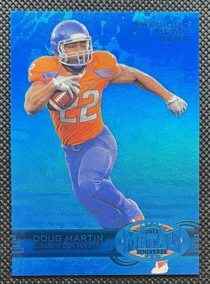 2013 Fleer Retro Doug Martin Precious Metal Gems Blue PMG #/50 Boise State - Image 1 of 2