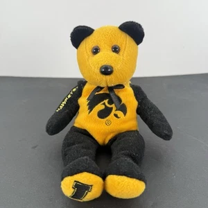 Iowa Hawkeyes Beanie Bear Tish Toys Plush Bear - Caitlyn Clark Plush - Picture 1 of 7