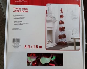 5 Fuß Faltbarer Künstlicher Weihnachtsbaum Bleistift Pop Up Weihnachtsbaum - Bild 1 von 7