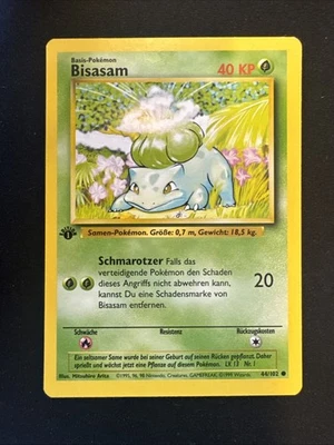 Pokemon - Base Set - Bulbasaur 44/102 - Bisasam 1st Edition - GERMAN - Image 1 of 2