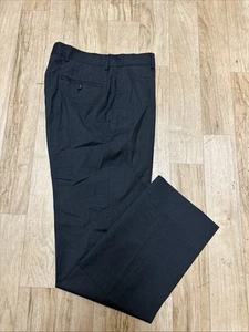 Pantalones De Colección Hugo Boss Jeffrey Lana EE. UU. Pantalones Plisados Talla 32R Negros - Imagen 1 de 10