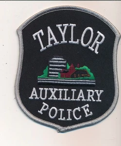 TAYLOR AUXILIARY POLICE PATCH 3 1/2" - Picture 1 of 2
